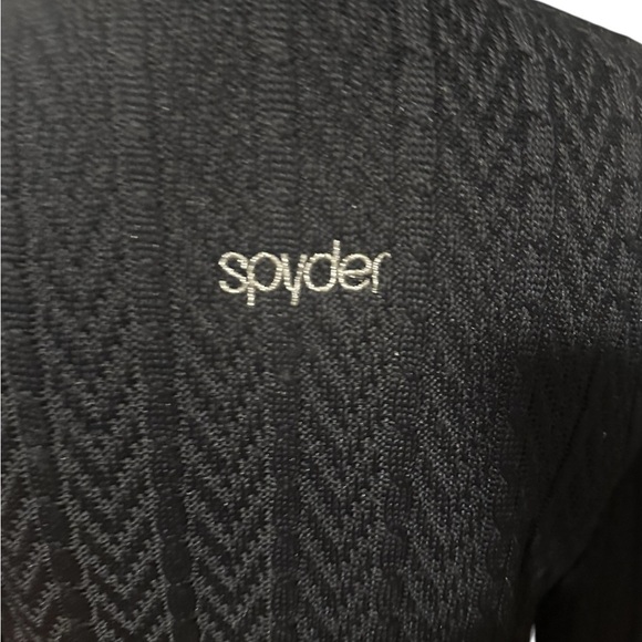 Spyder Black Core Jacket with High Collar and Full Zipper Size Small - Picture 6 of 8